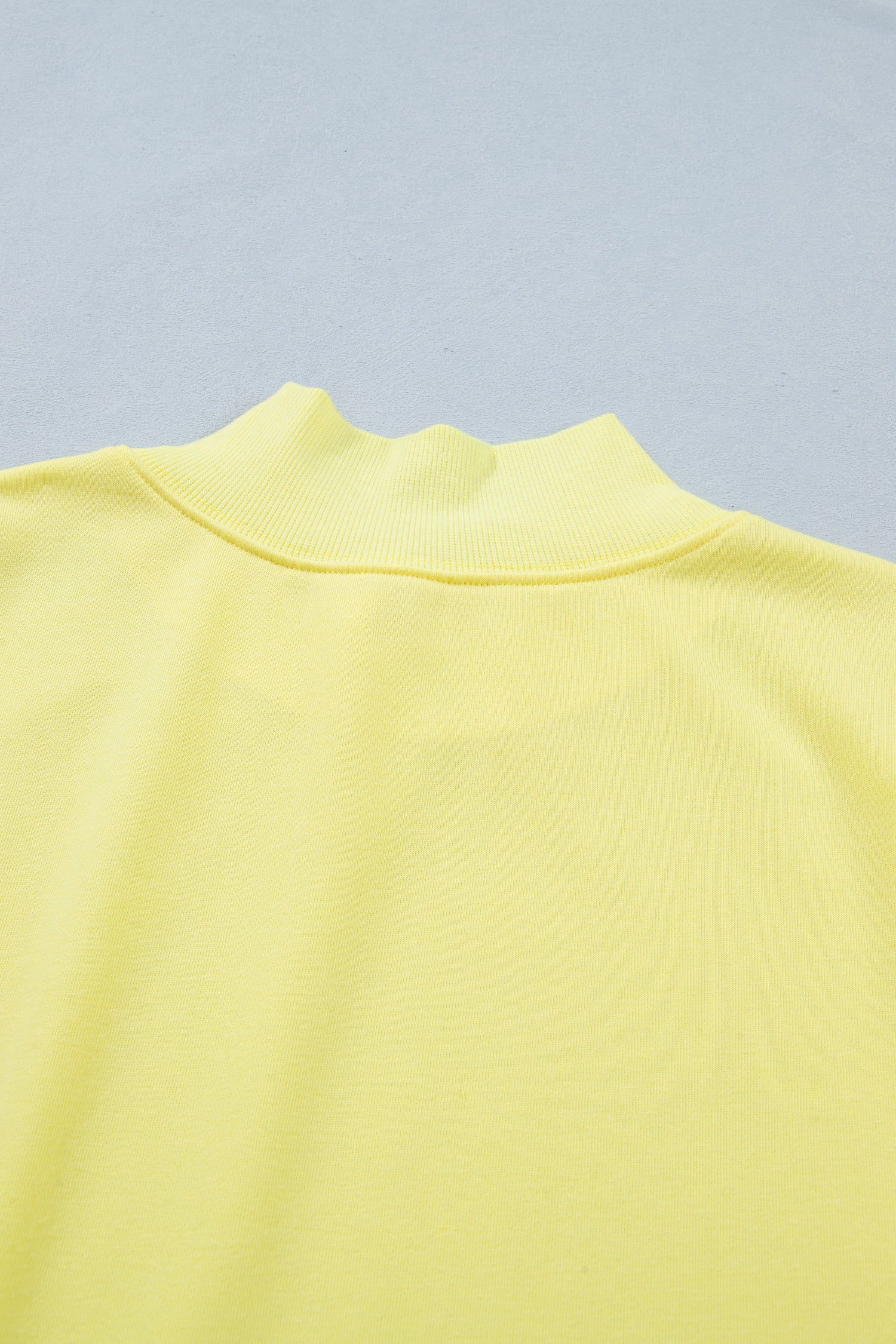 Solid Mock Neck Cap Sleeve Oversized Top