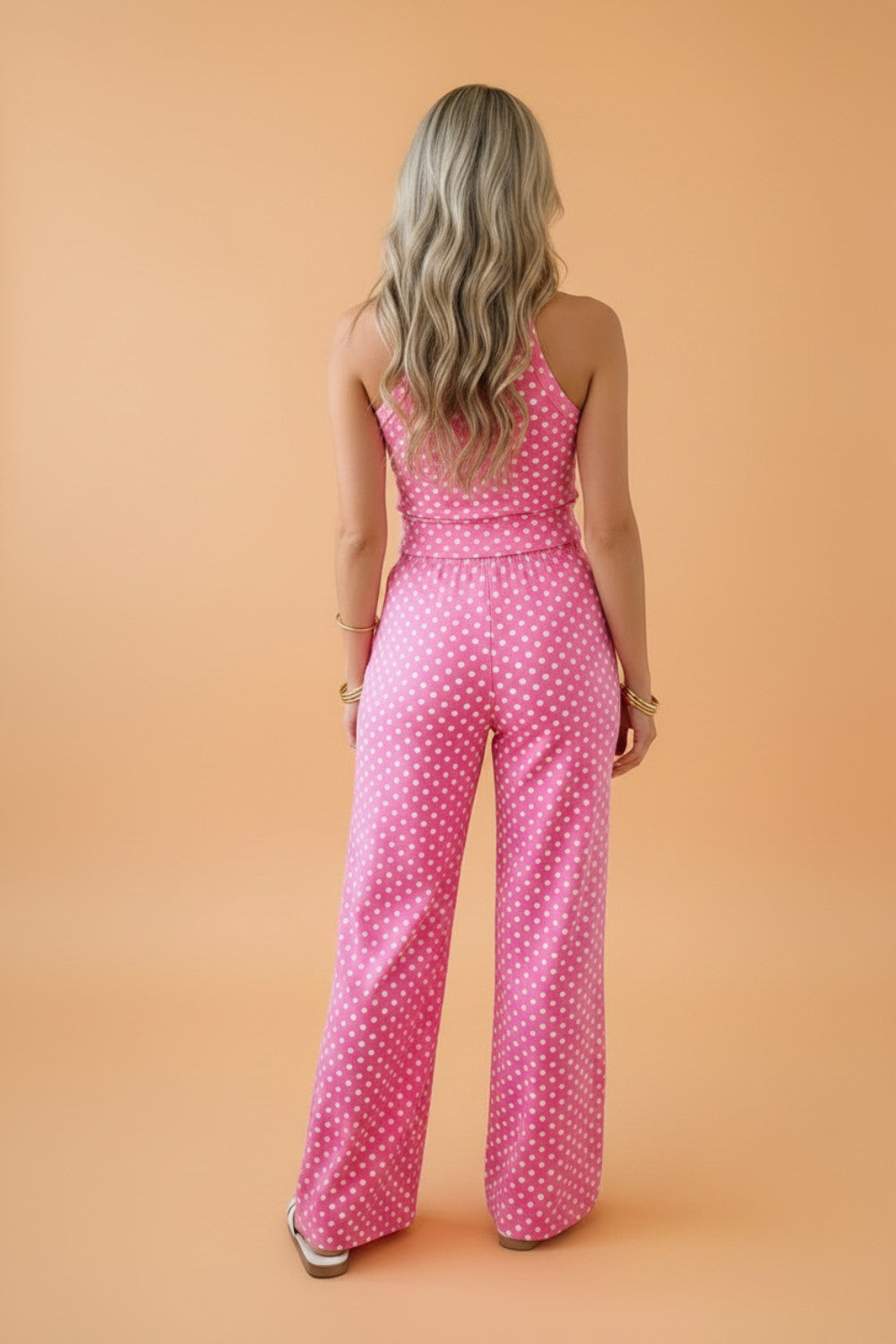 Polka Dot Tank & Loose Pants Set