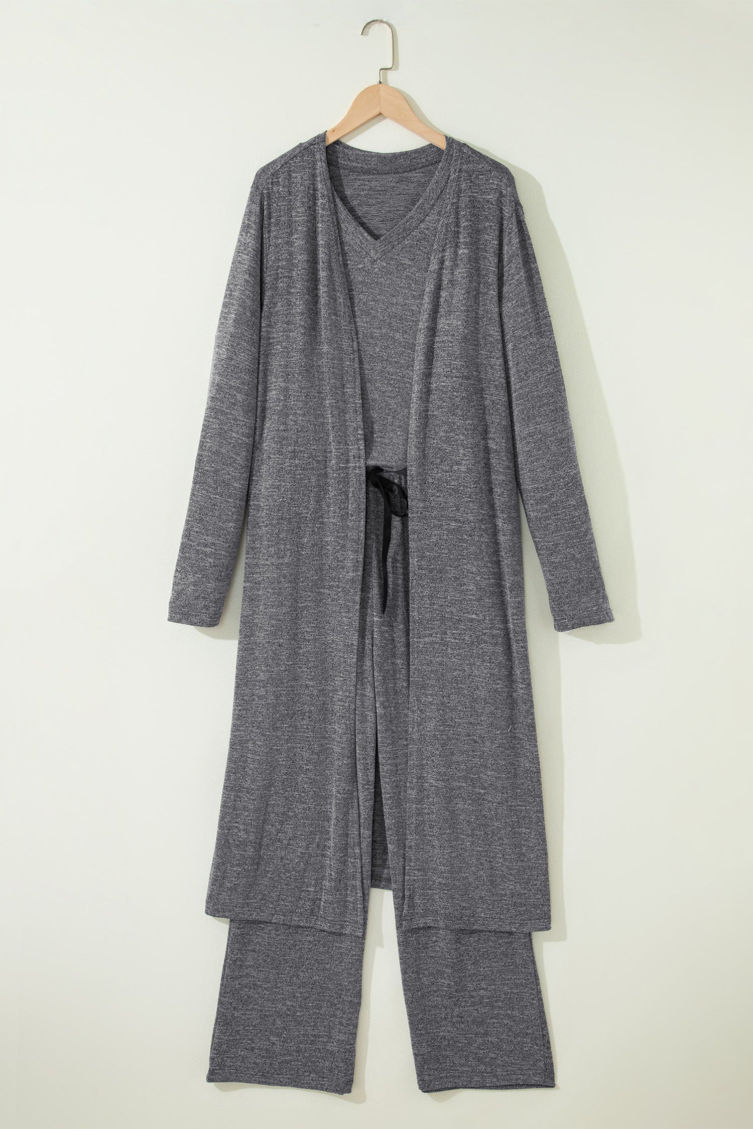 Duster Cardigan T-Shirt & Pants Lounge Set