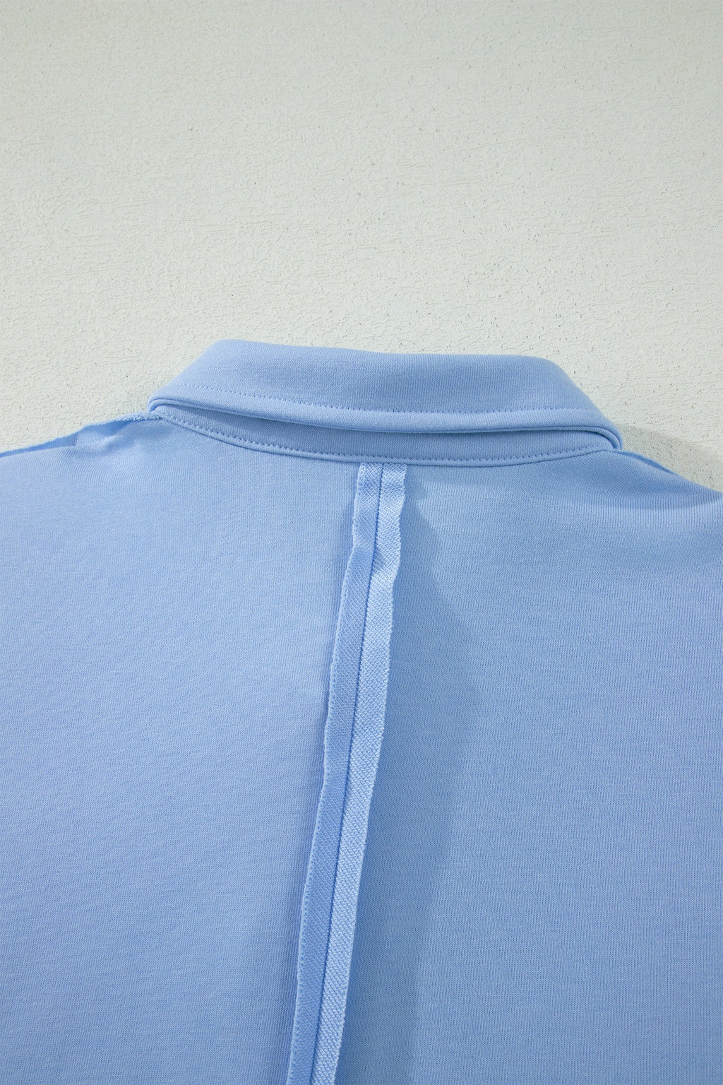 Solid Polo Tee & Elastic Waist Short Set