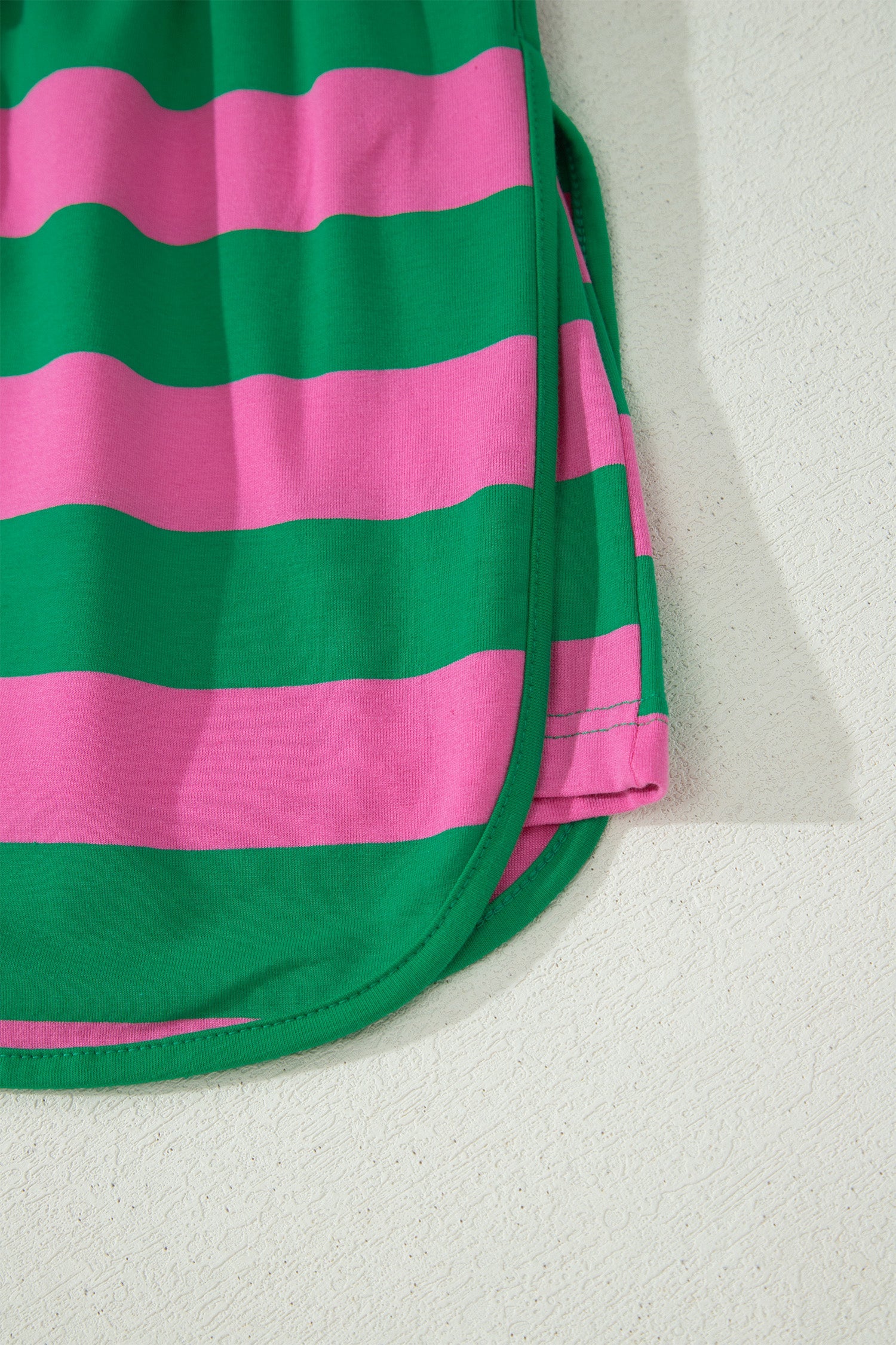 Stripe Dolman Tee & Drawstring Skort Set