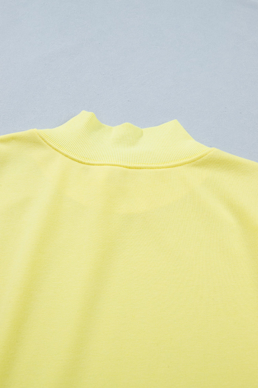 Solid Mock Neck Cap Sleeve Oversized Top