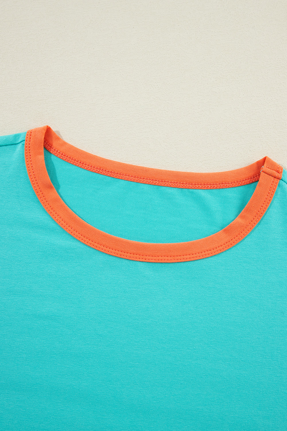 Colorblock Patchwork Long Sleeve Top