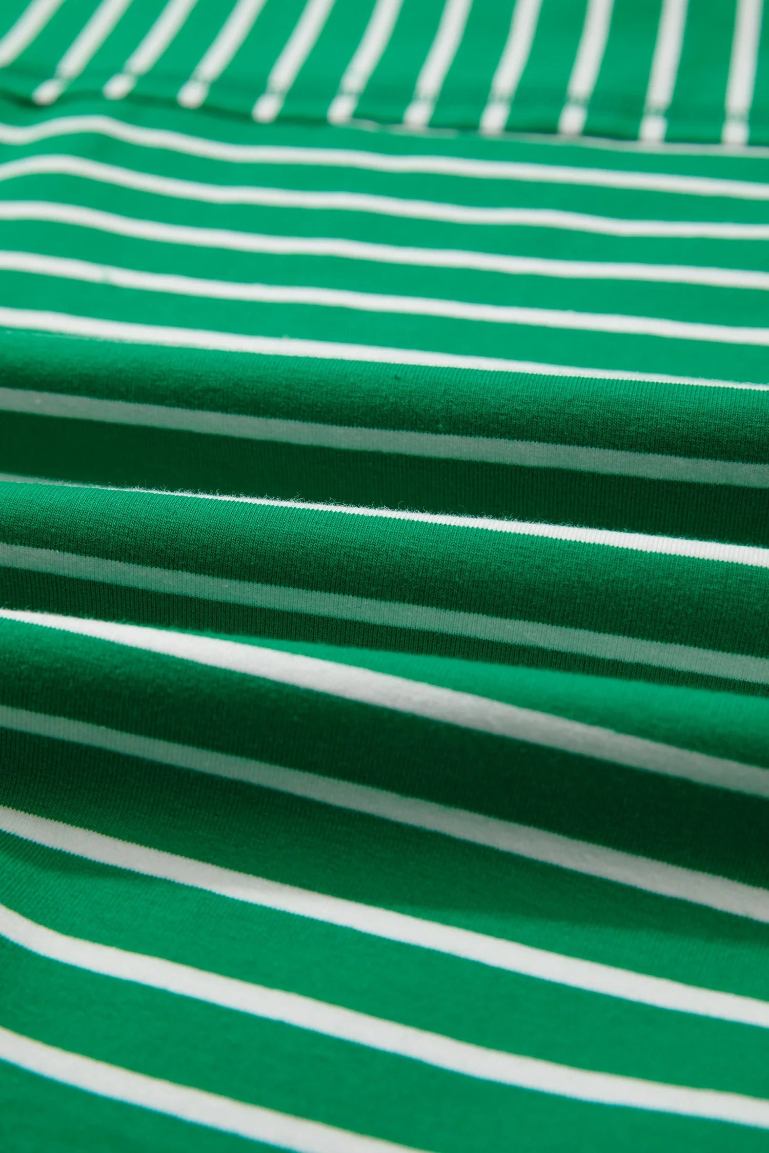 Stripe Ribbed Patchwork Short Sleeve Tee