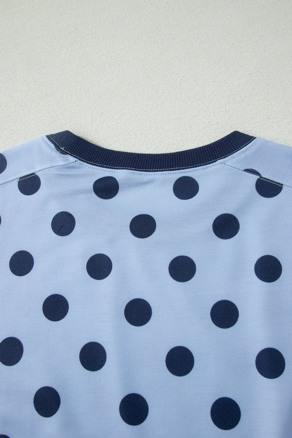 Colorblock Polka Dot Short Sleeve Tee