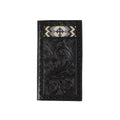 Black Embroidered Cross Rodeo Wallet