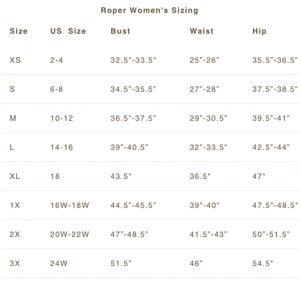 Black Plaid | Roper Womens