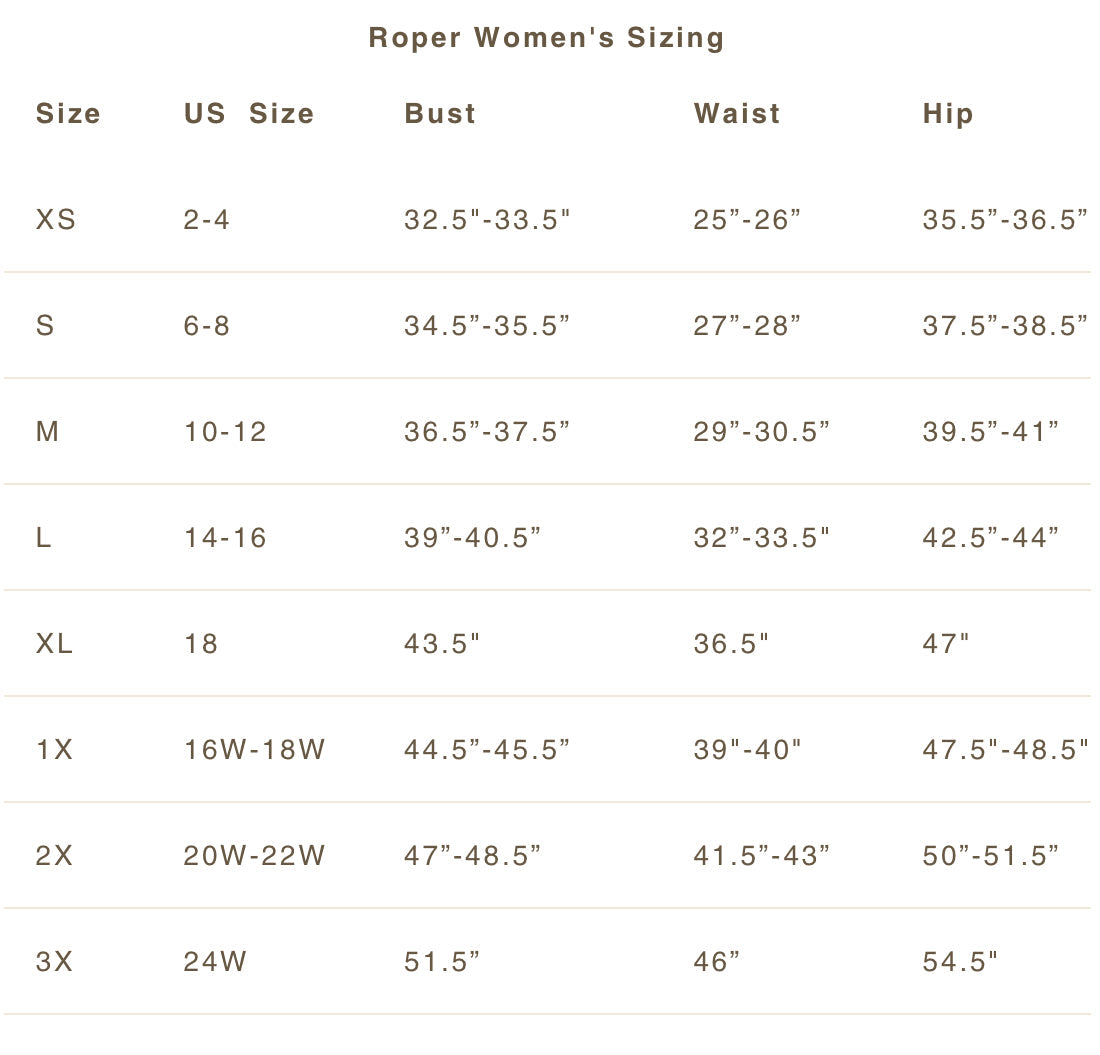 Black Plaid | Roper Womens