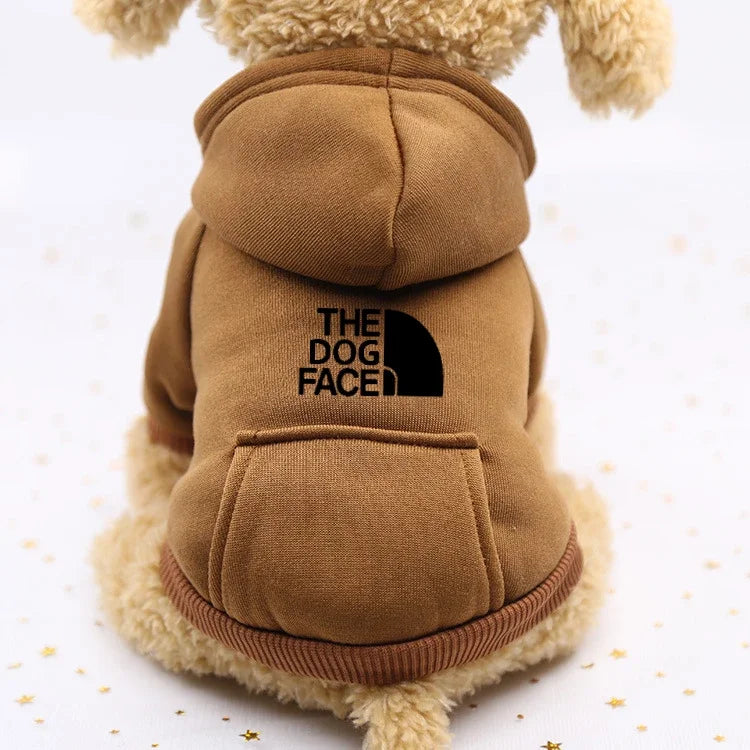 Autumn Winter Cowboy Pocket Two-Leg Pet Sweater Windproof Sports Jacket for Dogs & Cats