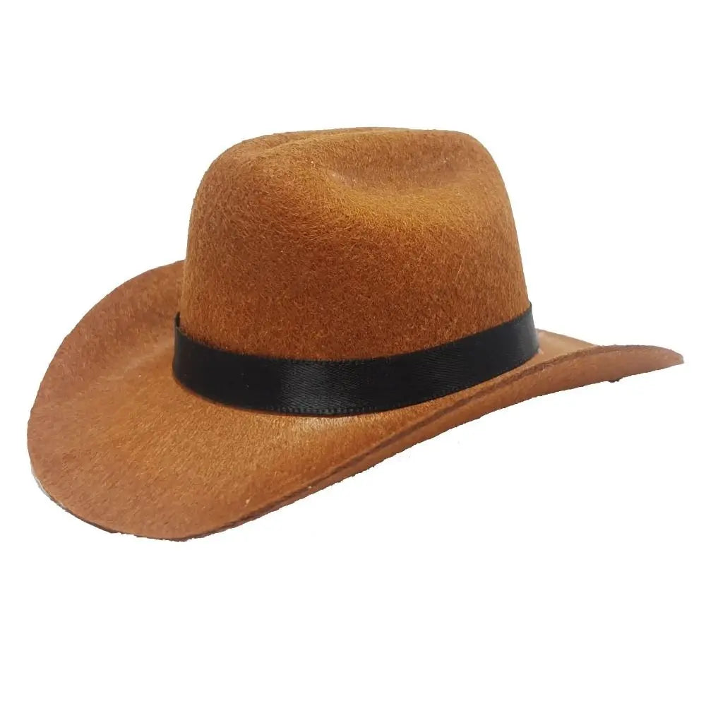 Adjustable Pet Cowboy Hat for Small Dogs & Cats – Funny Western Headwear, Summer Costume Accessory (5.3×4.3×2.4 in / 13.5×11×6 cm)