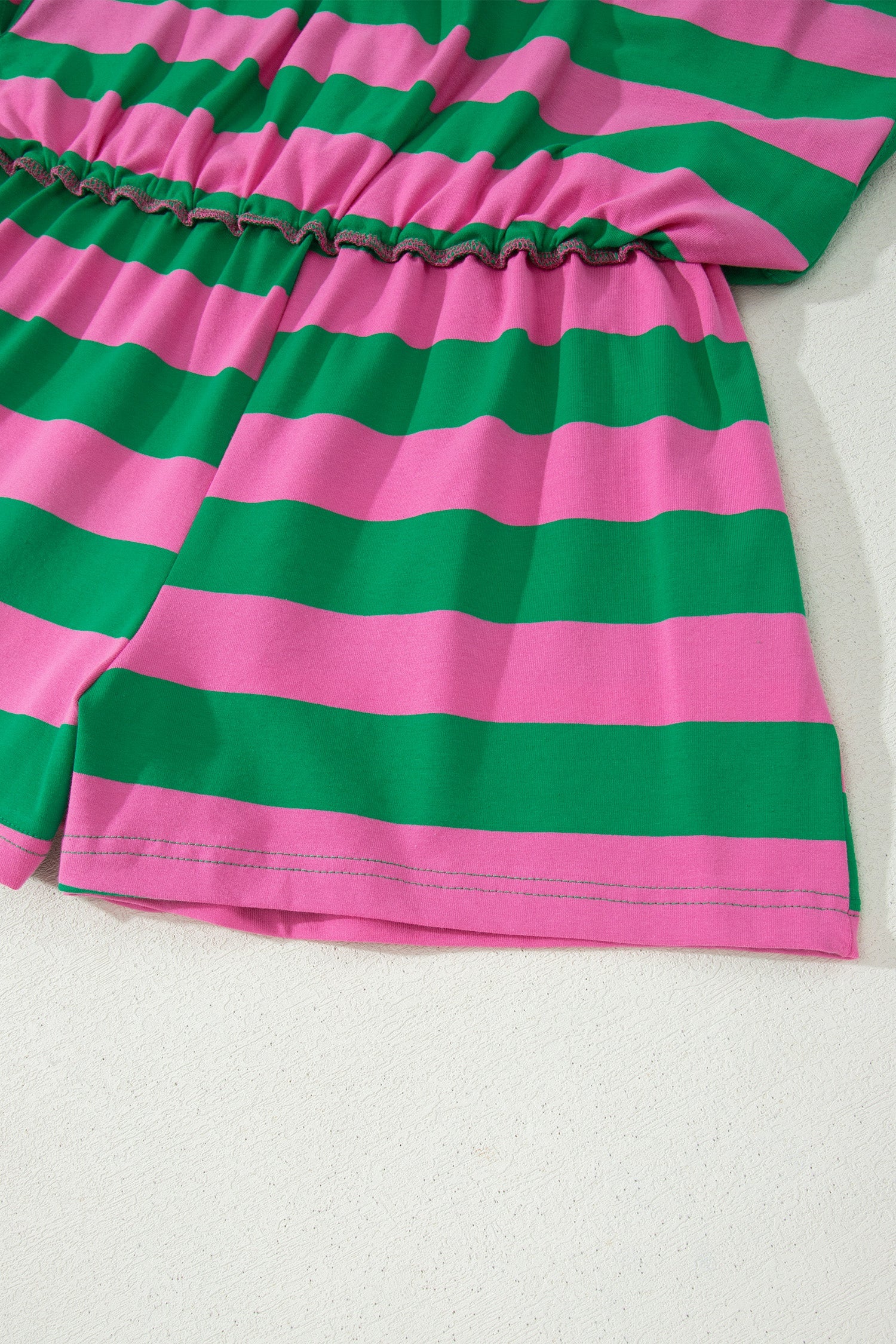 Stripe Dolman Tee & Drawstring Skort Set