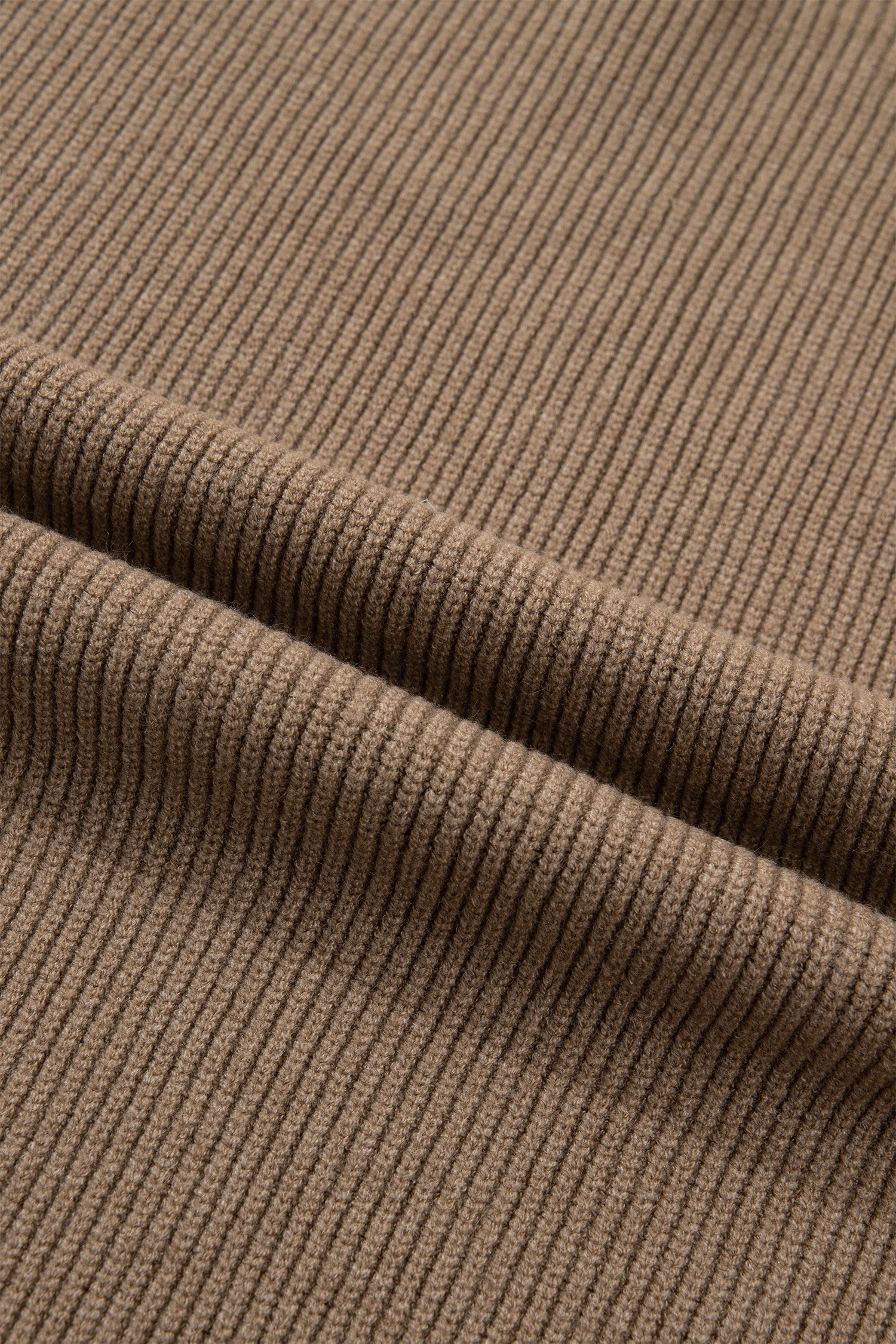 Solid Ribbed Knit Mock Neck Sleeveless Sweater