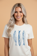 Fish Short Sleeve Round Neck Graphic T-Shirt