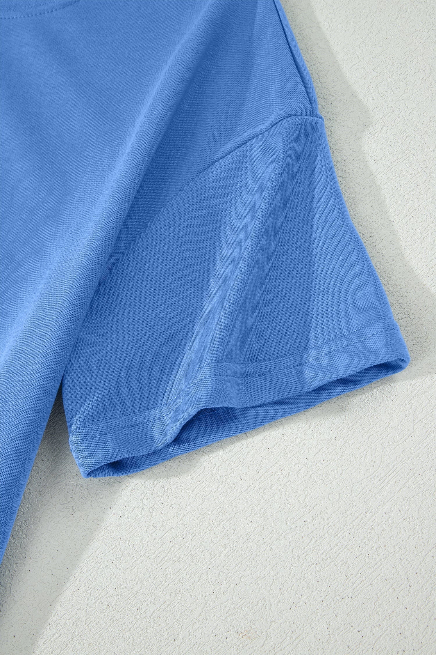 Solid Color Oversize Tee & Wide Leg Pants Set