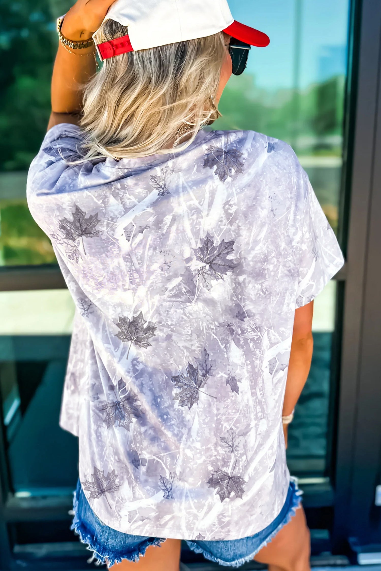Camo Woodland Drop Shoulder Tunic Tee