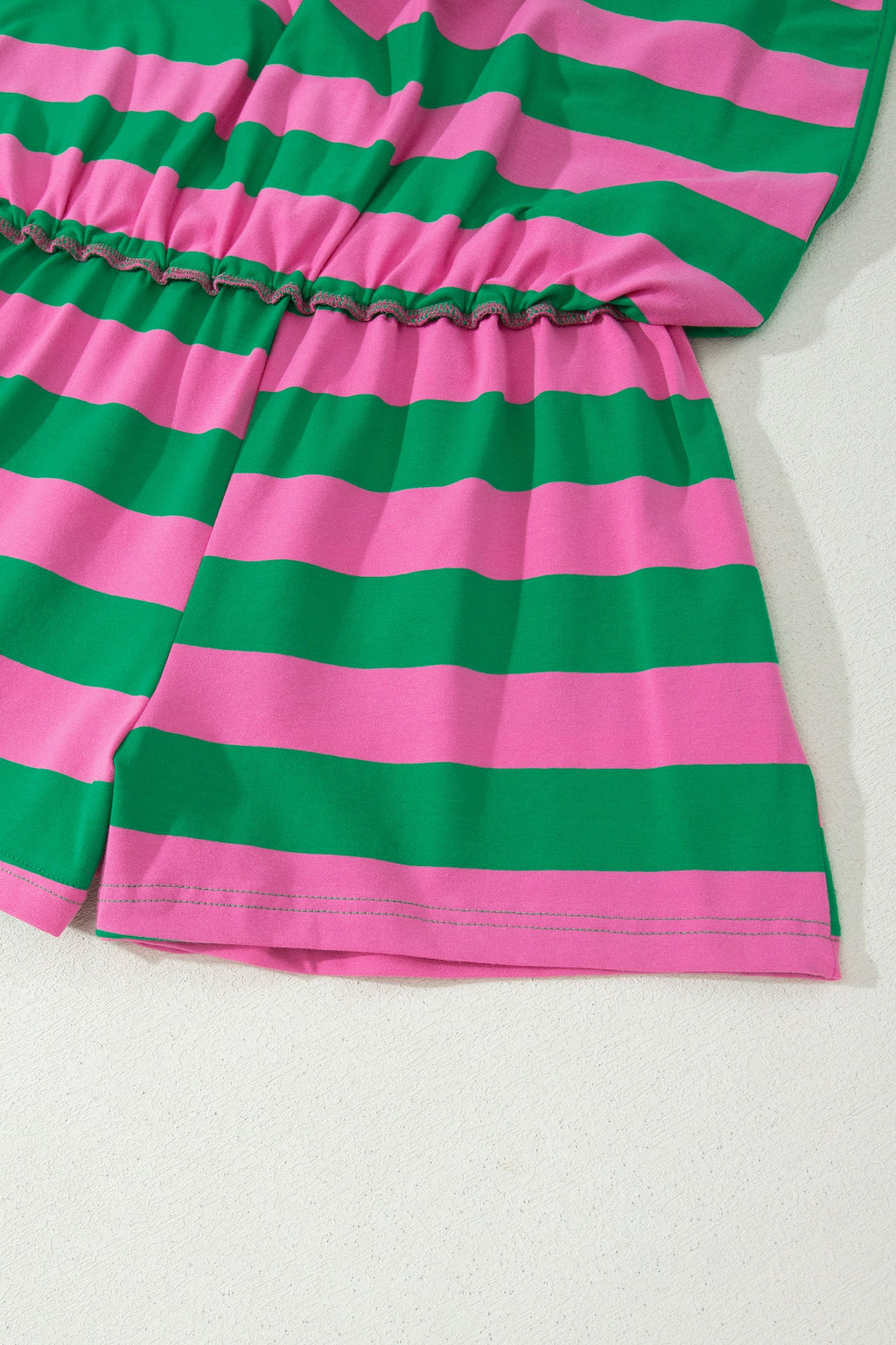 Stripe Dolman Tee & Drawstring Skort Set