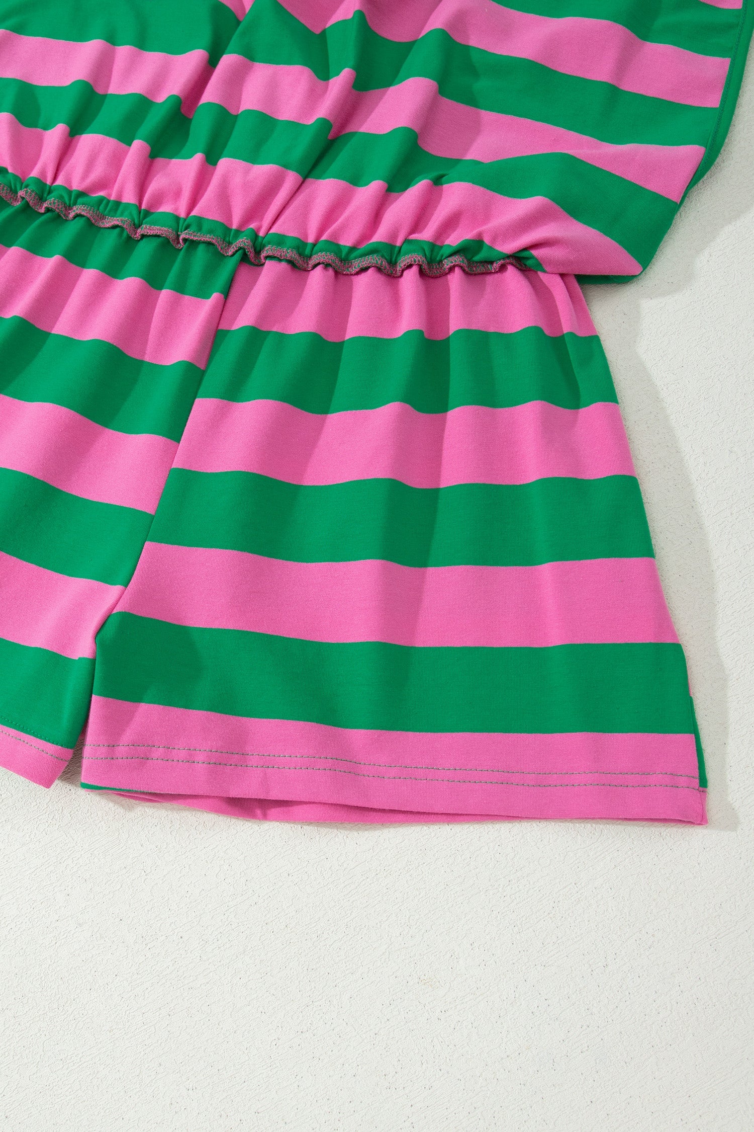 Stripe Dolman Tee & Drawstring Skort Set