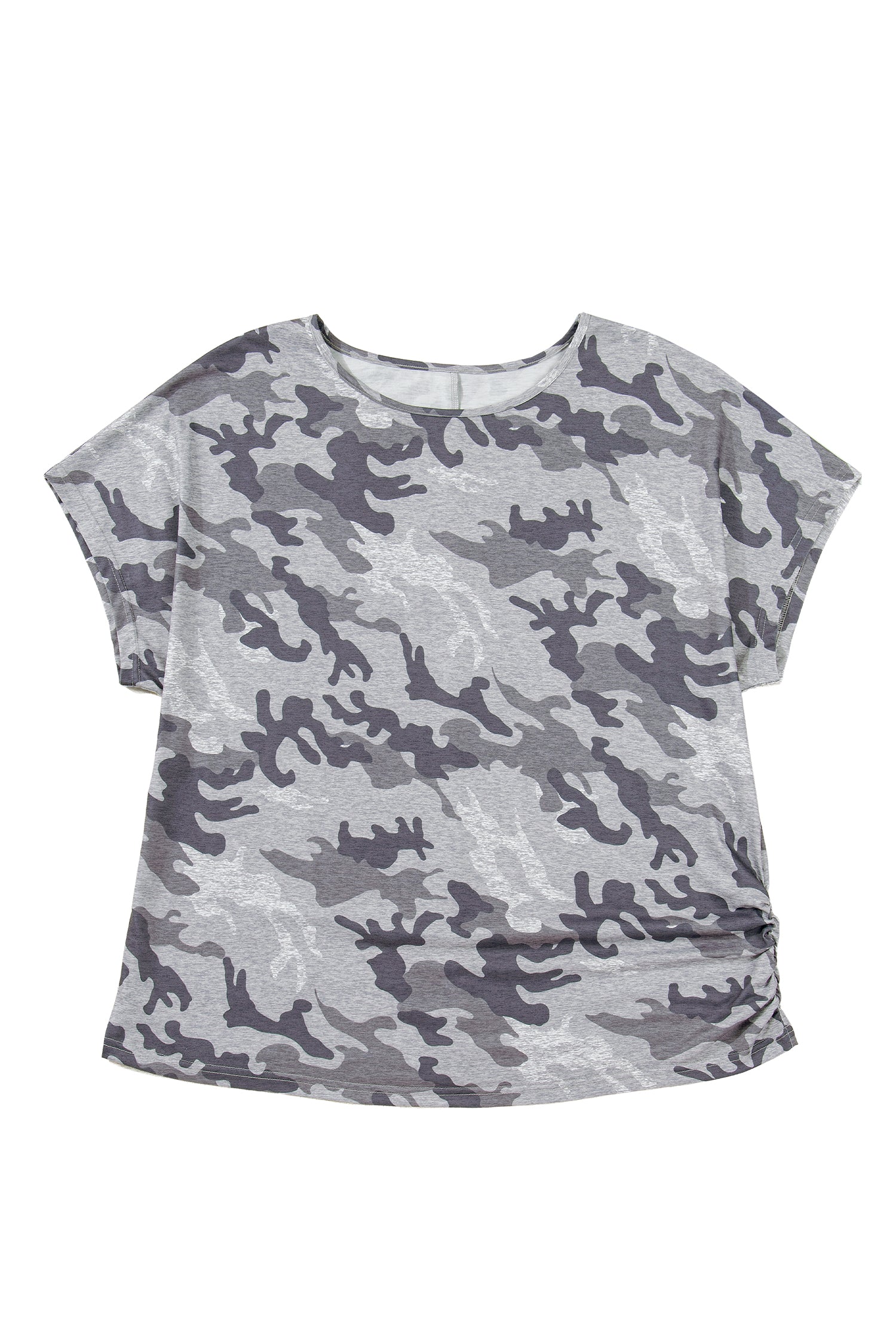 Plus Size Camo Short Sleeve T-Shirt