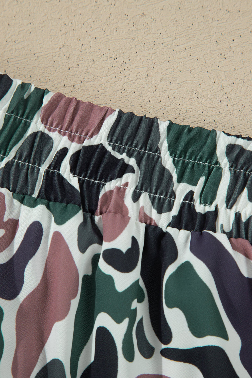 Camo High Waist Lined Athletic Shorts