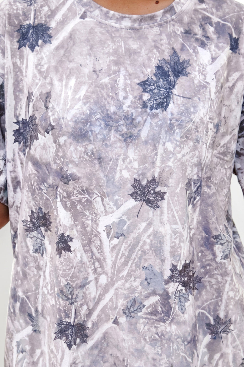 Camo Woodland Drop Shoulder Tunic Tee