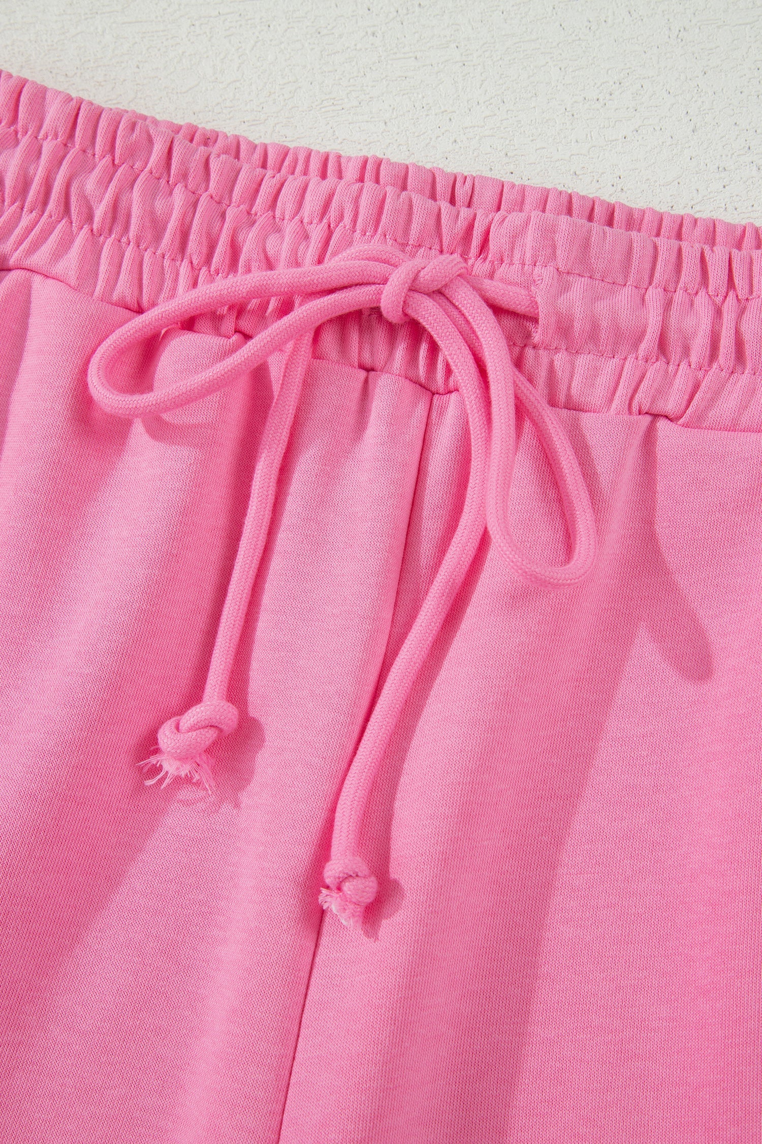 Solid Embroidered Eyelet Patchwork Top & Pants Set