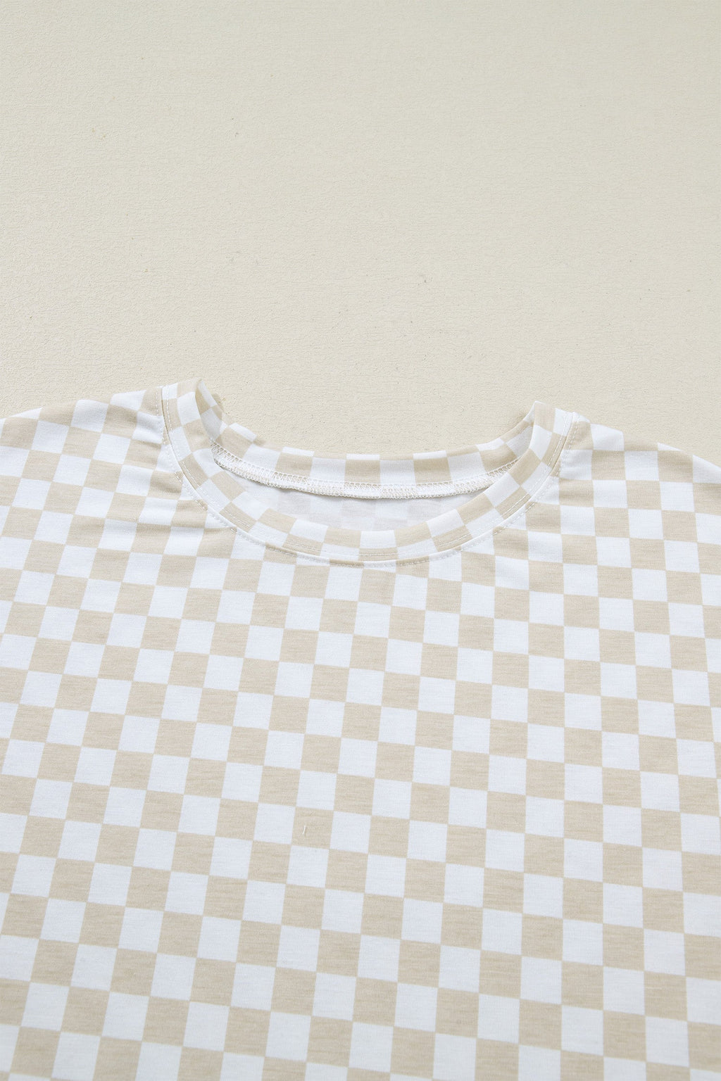 Checker Short Sleeve Tee & Pants Lounge Set