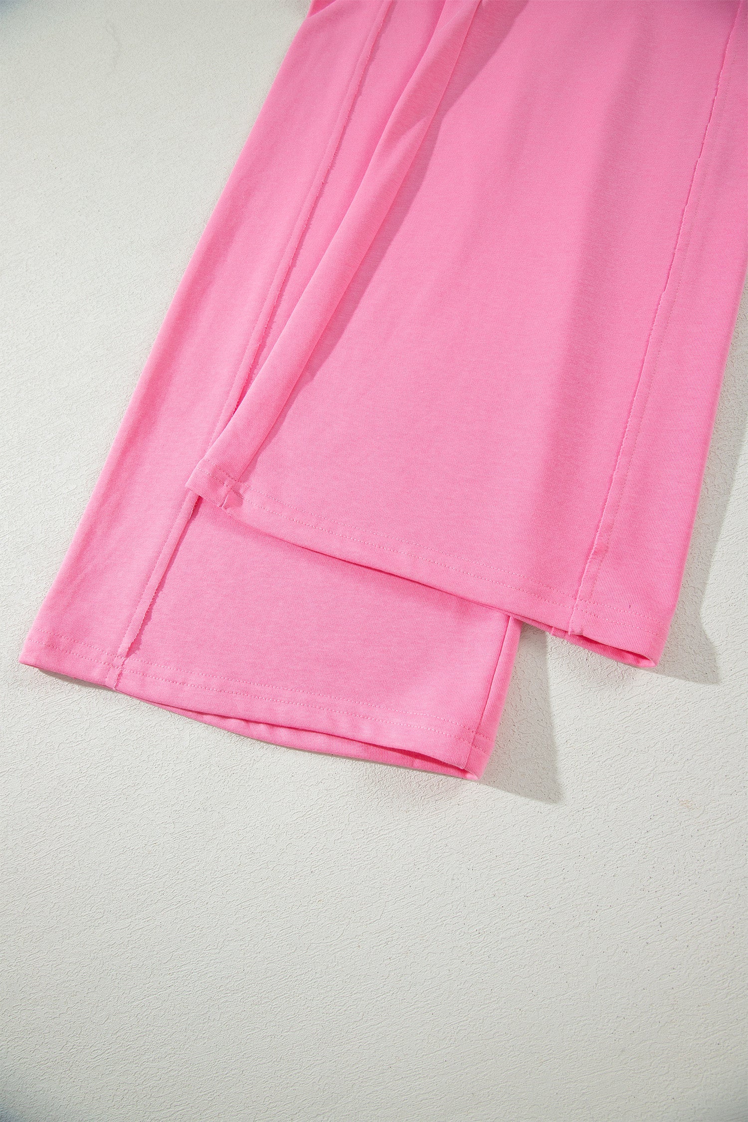 Solid Color Oversize Tee & Wide Leg Pants Set