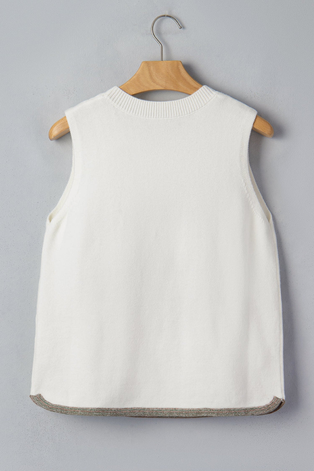 Western Cactus Oasis Sleeveless Sweater Top