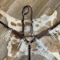 Leather Tooled Tack Set